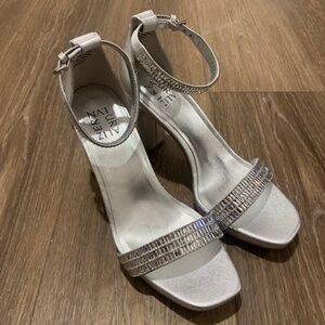 Naturalizer Joy Sparkle Silver Heels